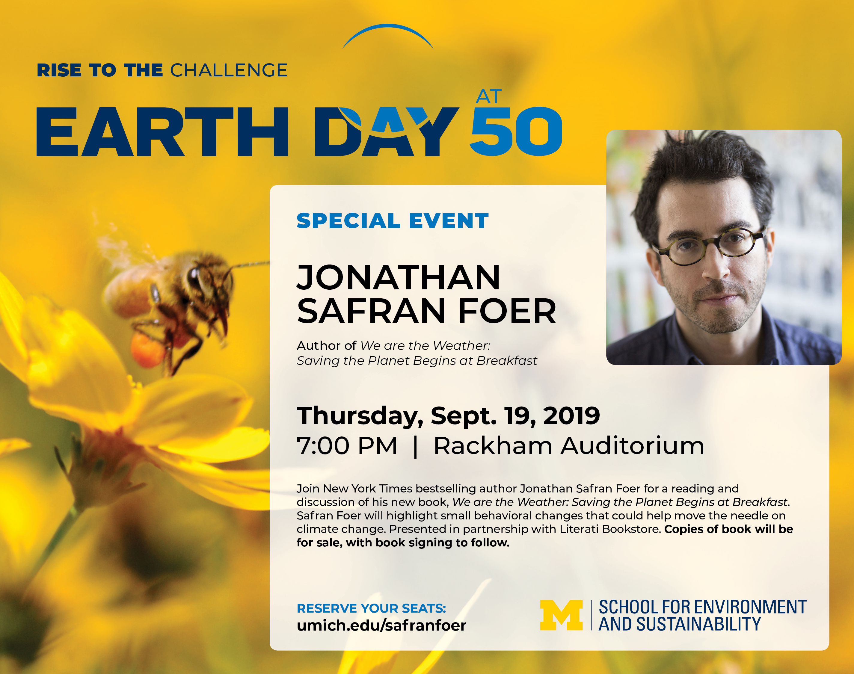Earth Day 50, ad example - University of Michigan