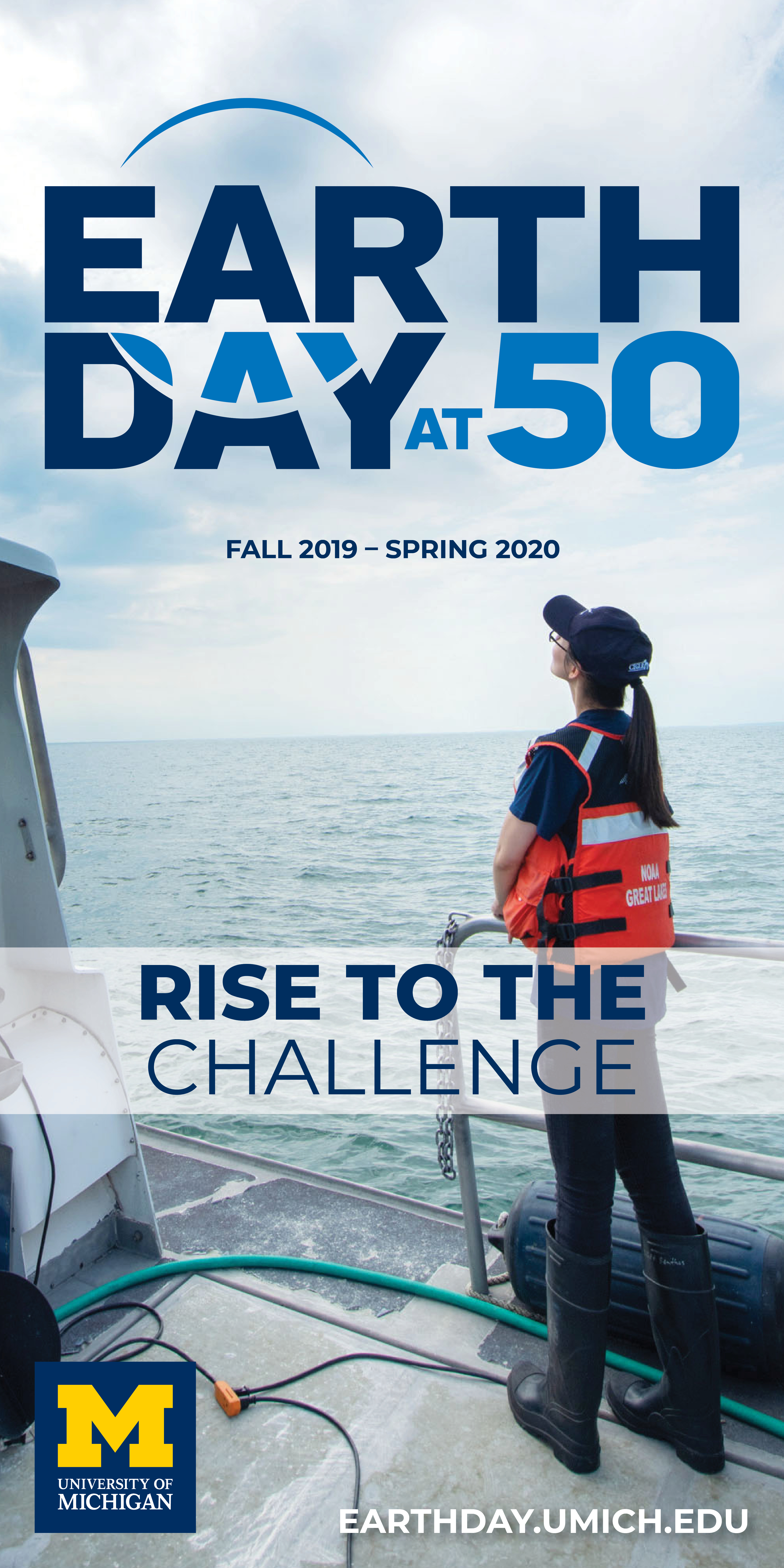Earth Day 50, boat poster - University of Michigan