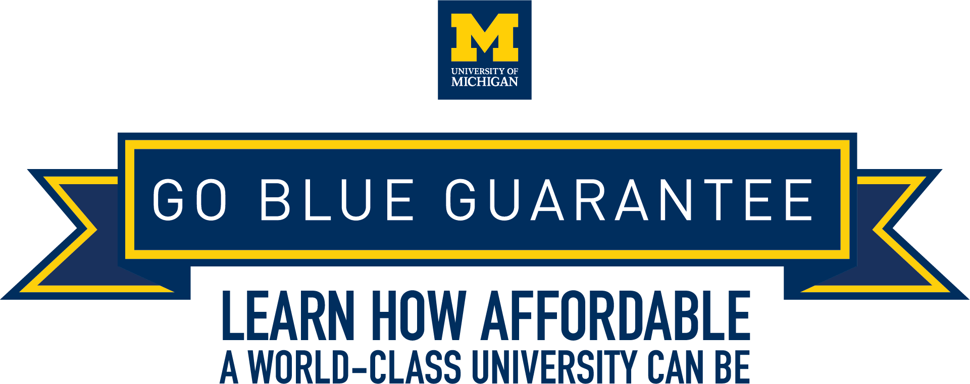Affordability, primary general logo - University of Michigan