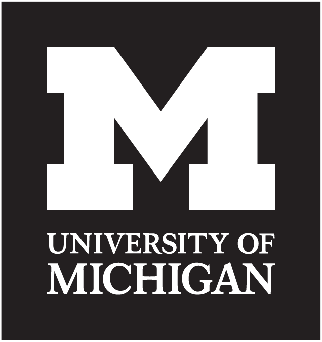 Black Logo with outline - University of Michigan