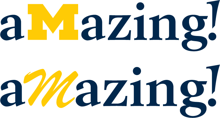 DO NOT use the U-M logo as part of another word