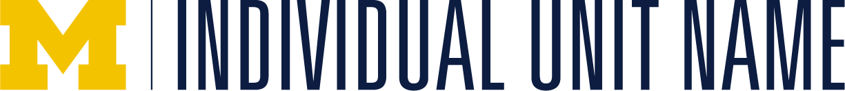 sample informal signature logo for U-M units