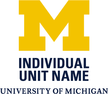 sample stacked signature logo for U-M units