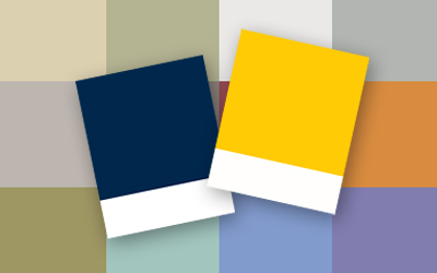 Color swatches from University of Michigan Brand Office