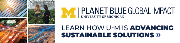 Planet Blue Global, website graphic template - University of Michigan